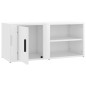 vidaXL TV-Schrank Hochglanz-Weiß 80x31,5x36 cm Holzwerkstoff vidaXL TV-Schrank Hochglanz-Weiß 80x31,5x36 cm Holzwerkstoff