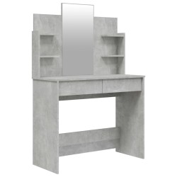 vidaXL Schminktisch mit Spiegel Betongrau 96x40x142 cm