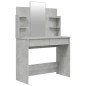 vidaXL Schminktisch mit Spiegel Betongrau 96x40x142 cm vidaXL Schminktisch mit Spiegel Betongrau 96x40x142 cm