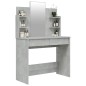 vidaXL Schminktisch mit Spiegel Betongrau 96x40x142 cm vidaXL Schminktisch mit Spiegel Betongrau 96x40x142 cm