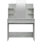 vidaXL Schminktisch mit Spiegel Betongrau 96x40x142 cm vidaXL Schminktisch mit Spiegel Betongrau 96x40x142 cm