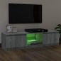 vidaXL TV-Schrank mit LED-Leuchten Grau Sonoma 120x30x35,5 cm vidaXL TV-Schrank mit LED-Leuchten Grau Sonoma 120x30x35,5 cm