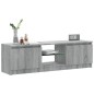 vidaXL TV-Schrank mit LED-Leuchten Grau Sonoma 120x30x35,5 cm vidaXL TV-Schrank mit LED-Leuchten Grau Sonoma 120x30x35,5 cm