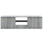 vidaXL TV-Schrank mit LED-Leuchten Grau Sonoma 120x30x35,5 cm vidaXL TV-Schrank mit LED-Leuchten Grau Sonoma 120x30x35,5 cm
