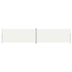 vidaXL Seitenmarkise Ausziehbar Creme 220x1000 cm
