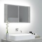 vidaXL LED-Bad-Spiegelschrank Betongrau 80x12x45 cm Acryl vidaXL LED-Bad-Spiegelschrank Betongrau 80x12x45 cm Acryl