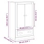 vidaXL Highboard Hochglanz-Weiß 60x35,5x103,5 cm Holzwerkstoff vidaXL Highboard Hochglanz-Weiß 60x35,5x103,5 cm Holzwerkstoff