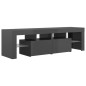 vidaXL TV-Schrank mit LED-Beleuchtung Hochglanz-Grau 140x36,5x40 cm vidaXL TV-Schrank mit LED-Beleuchtung Hochglanz-Grau 140x36,5x40 cm