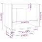vidaXL Nachttische 2 Stk. Grau 40x30x40 cm Massivholz Kiefer vidaXL Nachttische 2 Stk. Grau 40x30x40 cm Massivholz Kiefer