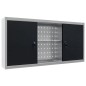 vidaXL Wand-Werkzeugschrank Industrie-Stil Metall Grau und Schwarz vidaXL Wand-Werkzeugschrank Industrie-Stil Metall Grau und Schwarz