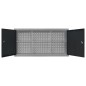 vidaXL Wand-Werkzeugschrank Industrie-Stil Metall Grau und Schwarz vidaXL Wand-Werkzeugschrank Industrie-Stil Metall Grau und Schwarz