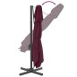 vidaXL Ampelschirm mit Doppeldach Bordeauxrot 400x300 cm vidaXL Ampelschirm mit Doppeldach Bordeauxrot 400x300 cm