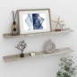 vidaXL Wandregale 2 Stk. Betongrau 80x9x3 cm vidaXL Wandregale 2 Stk. Betongrau 80x9x3 cm
