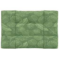 vidaXL Palettenkissen Blattmuster 120x80x12 cm Stoff