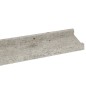 vidaXL Wandregale 2 Stk. Betongrau 80x9x3 cm vidaXL Wandregale 2 Stk. Betongrau 80x9x3 cm
