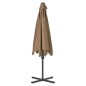 vidaXL Sonnenschirm mit Stahl-Mast 300 cm Taupe vidaXL Sonnenschirm mit Stahl-Mast 300 cm Taupe