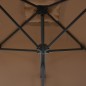 vidaXL Sonnenschirm mit Stahl-Mast 300 cm Taupe vidaXL Sonnenschirm mit Stahl-Mast 300 cm Taupe