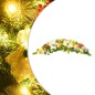 vidaXL Weihnachts-Türbogen mit LED-Lichtern Grün 90 cm PVC vidaXL Weihnachts-Türbogen mit LED-Lichtern Grün 90 cm PVC