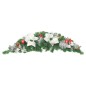 vidaXL Weihnachts-Türbogen mit LED-Lichtern Grün 90 cm PVC vidaXL Weihnachts-Türbogen mit LED-Lichtern Grün 90 cm PVC