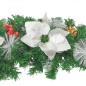 vidaXL Weihnachts-Türbogen mit LED-Lichtern Grün 90 cm PVC vidaXL Weihnachts-Türbogen mit LED-Lichtern Grün 90 cm PVC