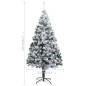 vidaXL Künstlicher Weihnachtsbaum Beschneit Grün 210 cm PVC vidaXL Künstlicher Weihnachtsbaum Beschneit Grün 210 cm PVC