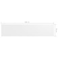 vidaXL Balkon-Sichtschutz Weiß 90x400 cm Oxford-Gewebe vidaXL Balkon-Sichtschutz Weiß 90x400 cm Oxford-Gewebe