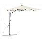 vidaXL Sonnenschirm mit Stahlmast 300 cm Sandfarben vidaXL Sonnenschirm mit Stahlmast 300 cm Sandfarben