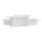 vidaXL Couchtische 2 Stk. Weiß 111,5x50x33 cm Holzwerkstoff vidaXL Couchtische 2 Stk. Weiß 111,5x50x33 cm Holzwerkstoff
