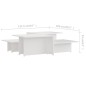 vidaXL Couchtische 2 Stk. Weiß 111,5x50x33 cm Holzwerkstoff vidaXL Couchtische 2 Stk. Weiß 111,5x50x33 cm Holzwerkstoff