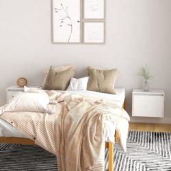vidaXL Wandschränke 2 Stk. Weiß 45x30x35 cm Massivholz Kiefer