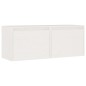 vidaXL Wandschränke 2 Stk. Weiß 45x30x35 cm Massivholz Kiefer vidaXL Wandschränke 2 Stk. Weiß 45x30x35 cm Massivholz Kiefer