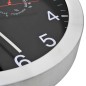 vidaXL Wanduhr mit Quarzwerk, Hygrometer und Thermometer 30 cm Schwarz vidaXL Wanduhr mit Quarzwerk, Hygrometer und Thermometer 30 cm Schwarz