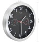 vidaXL Wanduhr mit Quarzwerk, Hygrometer und Thermometer 30 cm Schwarz vidaXL Wanduhr mit Quarzwerk, Hygrometer und Thermometer 30 cm Schwarz
