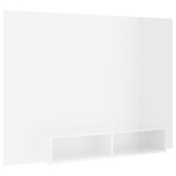 vidaXL TV-Wandschrank Hochglanz-Weiß 135x23,5x90 cm Holzwerkstoff