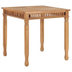 vidaXL Garten-Esstisch 80x80x80 cm Massivholz Teak