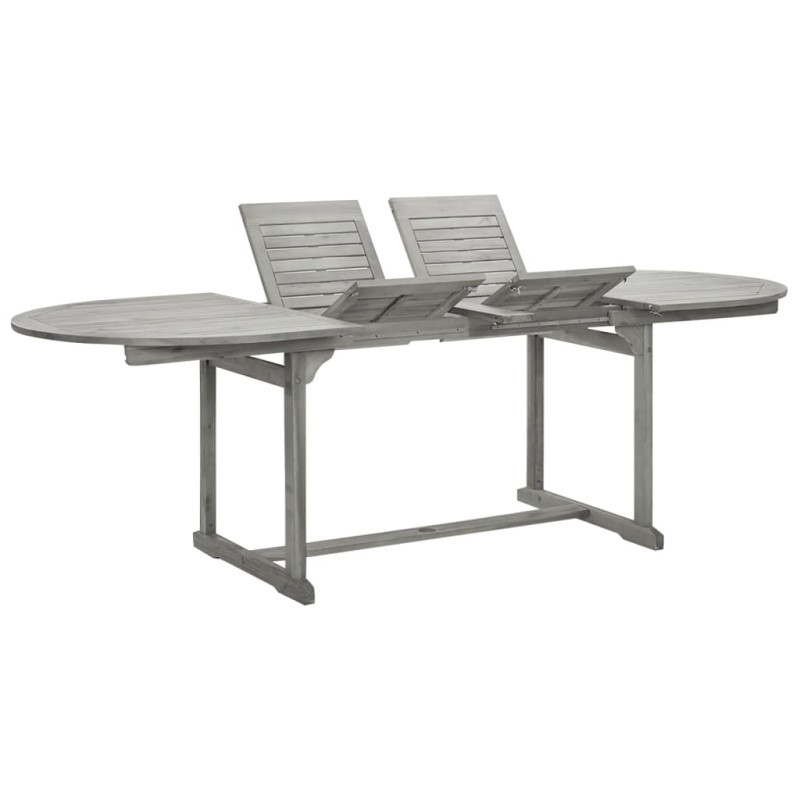 vidaXL Garten-Esstisch (160-240)x100x75 cm Massivholz Akazie vidaXL Garten-Esstisch (160-240)x100x75 cm Massivholz Akazie
