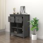 vidaXL Sideboard Grau 70x35x80 cm Massivholz Kiefer vidaXL Sideboard Grau 70x35x80 cm Massivholz Kiefer