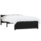 vidaXL Massivholzbett Schwarz 90x200 cm vidaXL Massivholzbett Schwarz 90x200 cm
