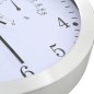 vidaXL Wanduhr mit Quarzwerk, Hygrometer und Thermometer 30 cm Weiß vidaXL Wanduhr mit Quarzwerk, Hygrometer und Thermometer 30 cm Weiß
