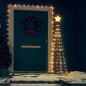vidaXL Weihnachtskegelbaum Warmweiß 84 LEDs Deko 50x150 cm vidaXL Weihnachtskegelbaum Warmweiß 84 LEDs Deko 50x150 cm
