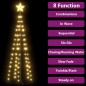 vidaXL Weihnachtskegelbaum Warmweiß 84 LEDs Deko 50x150 cm vidaXL Weihnachtskegelbaum Warmweiß 84 LEDs Deko 50x150 cm