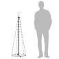 vidaXL Weihnachtskegelbaum Warmweiß 84 LEDs Deko 50x150 cm vidaXL Weihnachtskegelbaum Warmweiß 84 LEDs Deko 50x150 cm