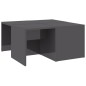 vidaXL Couchtische 4 Stk. Hochglanz-Grau 33x33x33 cm Holzwerkstoff vidaXL Couchtische 4 Stk. Hochglanz-Grau 33x33x33 cm Holzwerkstoff
