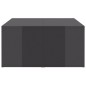 vidaXL Couchtische 4 Stk. Hochglanz-Grau 33x33x33 cm Holzwerkstoff vidaXL Couchtische 4 Stk. Hochglanz-Grau 33x33x33 cm Holzwerkstoff