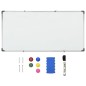 vidaXL Magnetisches Whiteboard Weiß 110x60 cm Stahl vidaXL Magnetisches Whiteboard Weiß 110x60 cm Stahl