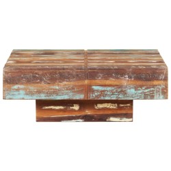 vidaXL Couchtisch 80x80x28 cm Altholz Massiv