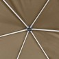 vidaXL Faltpavillon mit Seitenwänden Sechseckig 3,6x3,1m Taupe 220g/m² vidaXL Faltpavillon mit Seitenwänden Sechseckig 3,6x3,1m Taupe 220g/m²