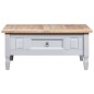 vidaXL Couchtisch Mexiko-Stil Kiefernholz Grau 100x55x44 cm vidaXL Couchtisch Mexiko-Stil Kiefernholz Grau 100x55x44 cm