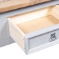 vidaXL Couchtisch Mexiko-Stil Kiefernholz Grau 100x55x44 cm vidaXL Couchtisch Mexiko-Stil Kiefernholz Grau 100x55x44 cm