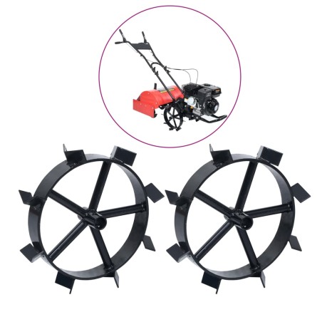 vidaXL Metallräder für 6,5 PS Benzin-Gartenfräse 2 Stk.